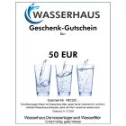 Geschenkgutschein von Wasserhaus - Wasserfilter, Umkehrosmoseanlagen und mehr - Reines Wasser Schenken 