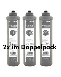 Doppelpack: 2x Filterset für Puraneo Osmoseanlage mit Schnellwechselfiltern, insgesamt 6 Filterkartuschen