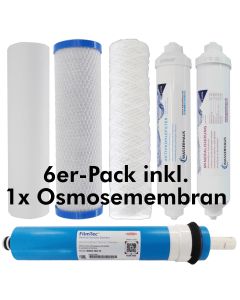 6er Supersparpack Filterset mit Osmosemembran QuaRO PLUS