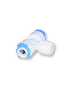 T-Stück Adapter 1/4" x 1/4" Gewinde x 1/4" (JG)
