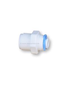 Adapter gerade 3/8" Gewinde x 1/4" Schlauch 