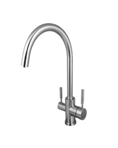 3-Wege-Armatur Halifax Silver Edelstahlarmatur, 3-Wege-Wasserhahn, 3-in-1-Armatur, Dreiwegewasserhahn