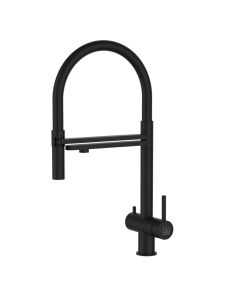 3-Wege-Armatur WINNIPEG Edelstahl schwarz matt