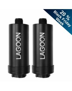 Doppelpack Duschfilter Schwarz