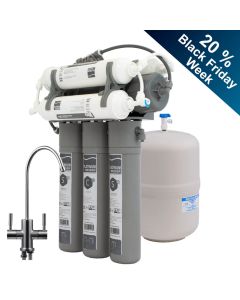 Platinumwasser Osmoseanlage NEO 7 mit Tank und Wasserhahn, Energetisierung und Mineralisierung