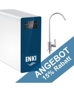 ENKI Direct FLow Umkehrosmoseanlage mit Edelstahlwasserhahn