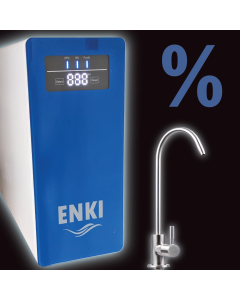 ENKI Direct FLow Umkehrosmoseanlage mit Edelstahlwasserhahn- Sonderangebot BLACK OCTOBER