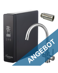 FONTAMEA Direct Flow Osmoseanlage mit 3-Wege-Wasserhahn, Uv-LED und Wasserwirbler