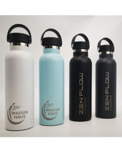 Runbott Isolierflasche Edelstahl mit Keramikbeschichtung - hält lange kalt und heiss, Thermoflasche für heisse und kalte Getränke. Material: Edelstahl mit Keramikschicht