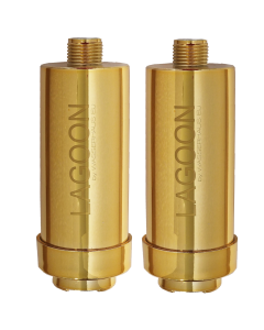 Doppelpack Duschfilter Gold verchromt