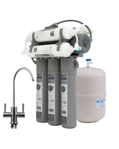 Platinumwasser Osmoseanlage NEO 7 mit Tank und Wasserhahn, Energetisierung und Mineralisierung