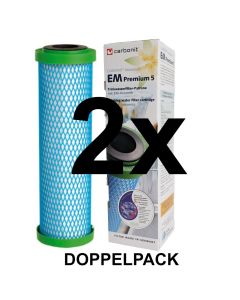 Doppelpack  - CARBONIT Monoblock EM Premium 5 mit EM-Keramik