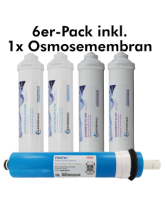Purifive Filterset 6er-Pack plus Osmosemembran