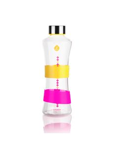 Wasserflasche-gelb-pink