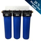 dreistufiger Eisenfilter Triple Big Blue filtert gelöstes Eisen im Wasser