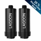 Doppelpack Duschfilter Schwarz