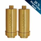 Doppelpack Duschfilter Gold verchromt