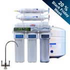 klassische 6-stufige Osmoseanlage QuaRO mit Mineralisierung, Tank, 2-Wege-Osmosehahn