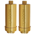 Doppelpack Duschfilter Gold verchromt