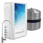 Sonderangebot - stromlose PURANEO Umkehrosmoseanlage mit Edelstahltank, Edelstahlhahn, Keimsperre