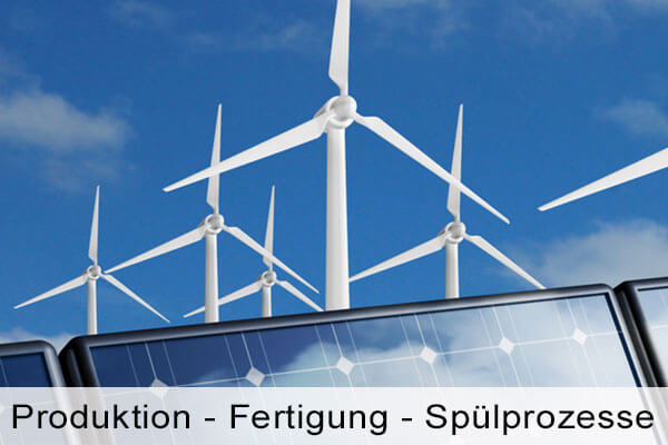 Kalkfreies Wasser in der Produktion, z.B. zur Spülung von Maschinenteilen oder Solarzellen