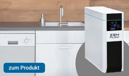 ZEN FLOW Komfortanlage ohne Tank | Untertischeinbau | mit Wasserverwirbler ZEN FLOW Osmoseanlage Untertisch