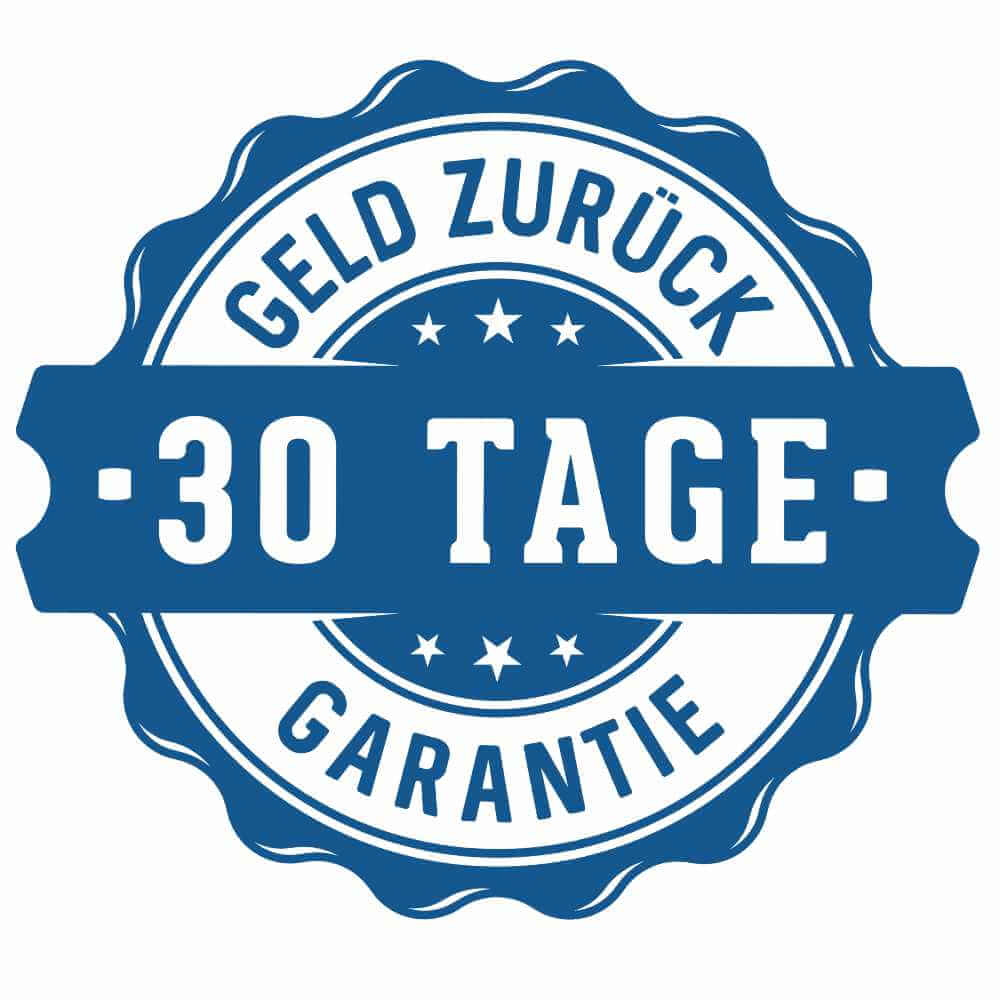 30 Tage-Geschmacks-Garantie (oder Ihr Geld zurück) Symbolbild 30 Tage Geld zurück Garantie bei Nichtgefallen der Zen Flow Osmoseanlage