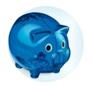 Symbolbild Sparschwein: Wasserfilter sparen Geld