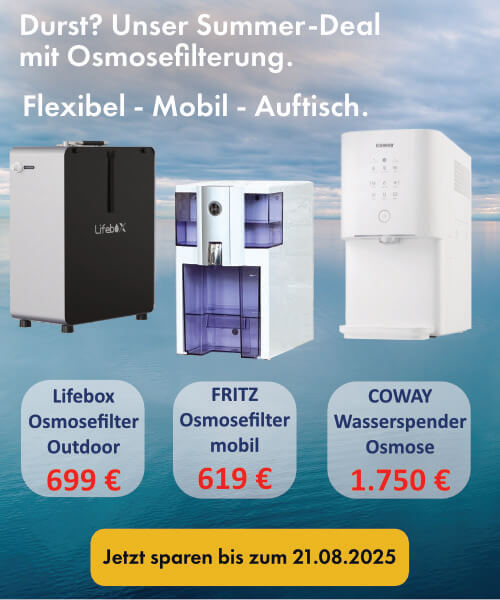 Sonderangebote Wasserfilter mit Umkehrosmose