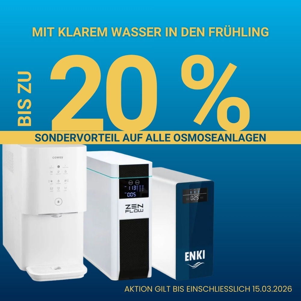 bis zu 20 % Frühlingsvorteil auf alle Osmoseanlagen
