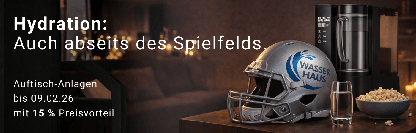 Super Bowl Aktion 15 % Rabatt auf Auftisch Anlagen