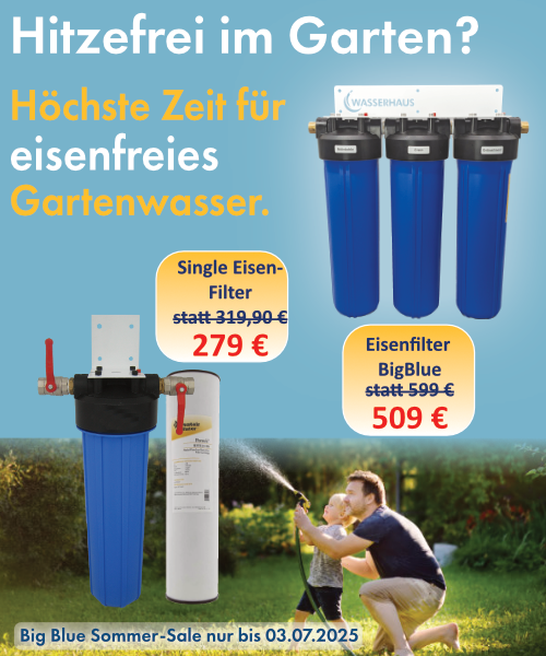 Sonderangebot Eisenfilter Big Blue Brunnenwasserfilter gegen Eisen