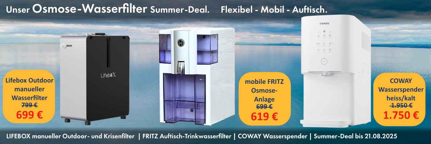 Sonderangebot für viele Osmoseanlagen