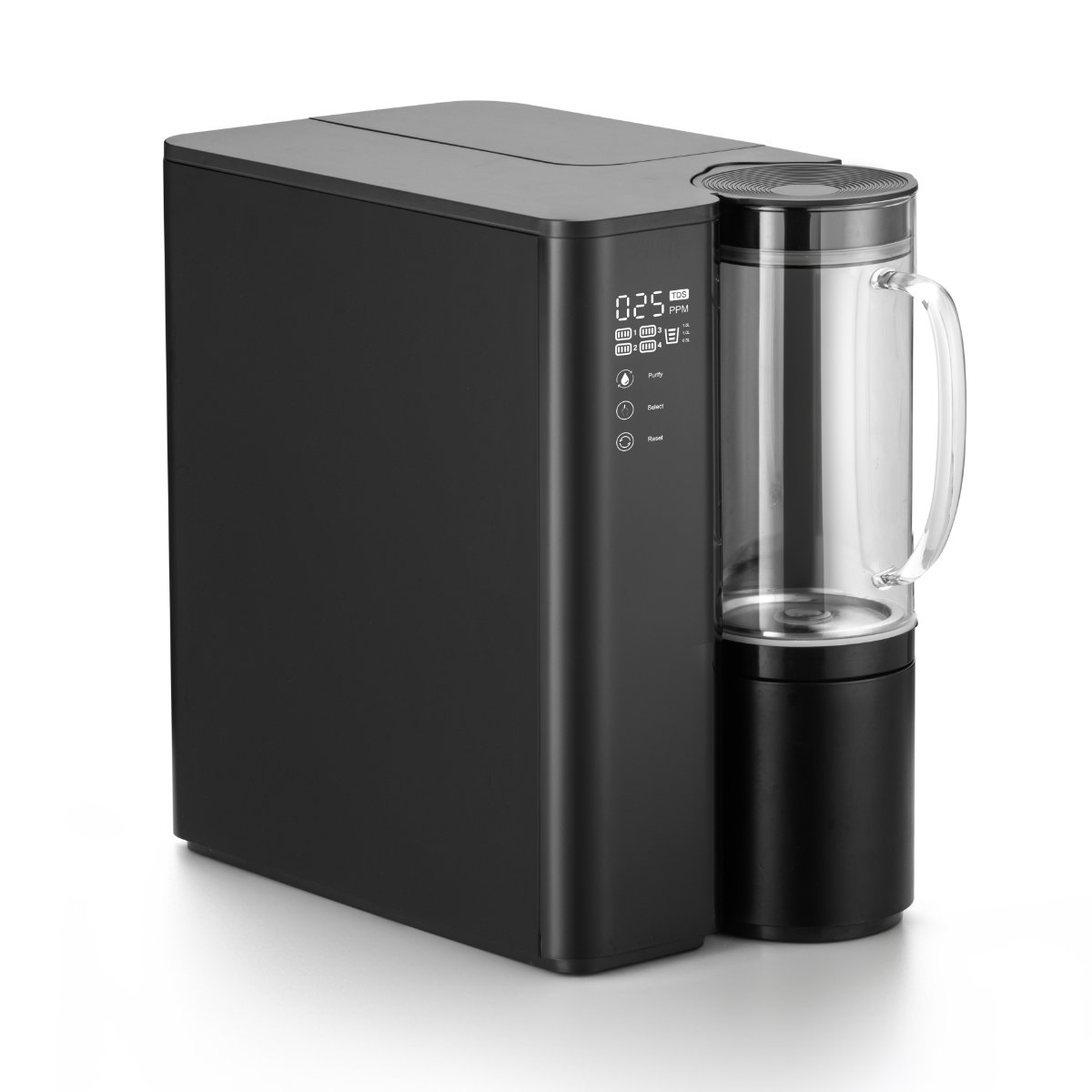 Aquadeli Auftisch Osmosewasserfilter mit Glaskaraffe
