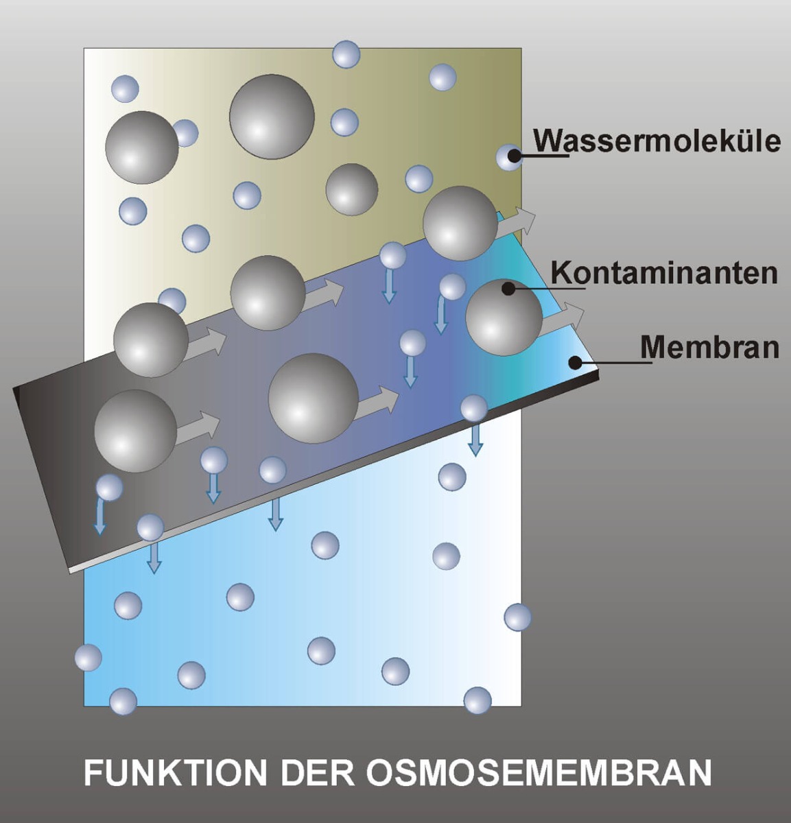Teilchengrößen Umkehrosmose